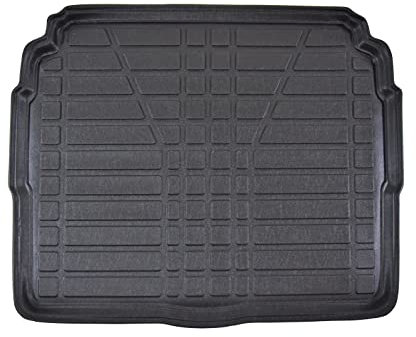 J&J AUTOMOTIVE | Tapis De Coffre sur Mesure pour 3008 Depuis 2017, Étage Inférieur, Noir Antidérapant Bord Haut Toutes Saisons Adapté Animaux de Compagnie