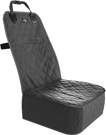 Active Pets Dog Car Seat Cover, Waterproof Front Seat Protector for SUV Truck Sedan, Pet Safety Travel Comfort System with Universal Fit, Black