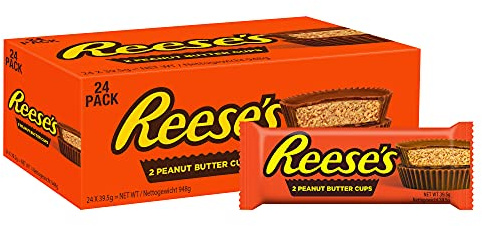 Reese's Peanut Butter Cup 2er, 24 x 39,5g – Idealer Probierartikel für Reese's Einsteiger, die legendäre Ikone aus den USA