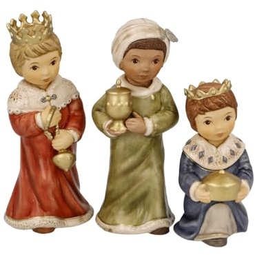 Goebel Juego de Belén de Navidad Nacimiento con Figuras de Belenes y tres nichos