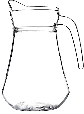 Galicja Wasserkrug SUZI – Wasserkanne – Wasserkrug Glas – Kanne Glas – Water Jug Glass – Wasserbehälter Glas – Pitcher Glas – Glaskanne – Teekanne Glas 1,5 l