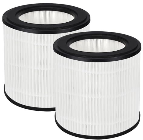 Todfut FY0194 Replacement True HEPA Filter Compatible with Philips AC0820/30 AC0820/10 AC0830/10 AC0819/10 800 Series Compact Air Purifier, Replace Part FY0194/30, H13 Air Clean - 2 Packs