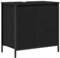 vidaXL Waschbeckenunterschrank Schwarz 60x34,5x60 cm