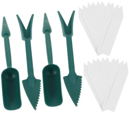 NUOBESTY 2 Impostati Kit Strumenti per Trapianto Completo per Giardinaggio con Accessori per Bonsai Include Etichette e Strumenti per Semina per Facilita Trapianto