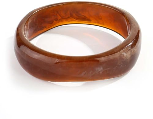 LILIE&WHITE damarmband av harts i bärnstensfärg – elegant, färgbeständigt, allergivänligt armband – modern design för stilmedvetna kvinnor, gåva för alla tillfällen