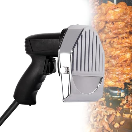 UORDBY Cuchillo de Kebab eléctrico inalámbrico Comercial para shawarma y Doner Kebab, Cuchillo para Cortar Carne en rodajas, para máquinas de shawarma y asadores de Carne Verticales Wiretype
