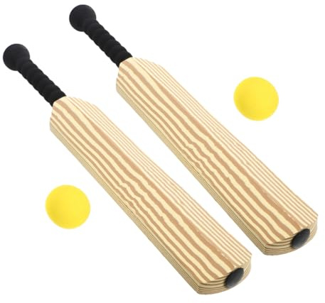 VICASKY Batte de Baseball en Plastique 24 Pouces, Set de Cricket Garçon et Filles 2 Battes 2 Balles, Légère et Maniable, pour Entraînement Extérieur et Jeux Familiaux