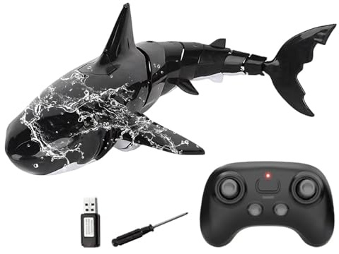 Juguete de tiburón RC: Juguete acuático eléctrico operado a Distancia, Animal Nadador Sumergible, Equipo de Juego de Aprendizaje Interactivo, Criatura Marina Segura, diversión con batería Recargable