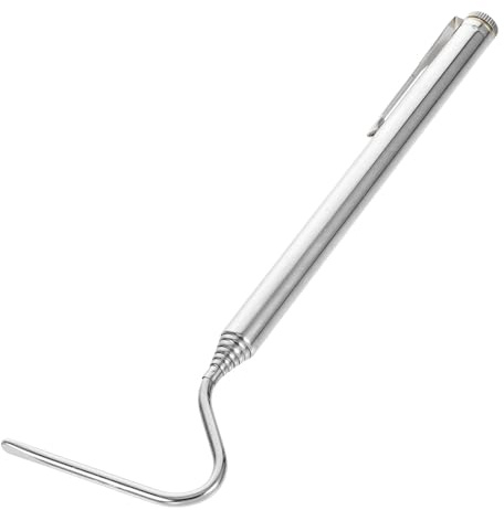 EXAOMBLE Gancho Retráctil para Reptiles de Acero Inoxidable, Portátil