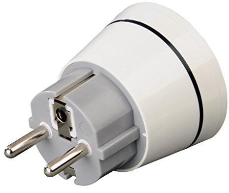 Hama Reisestecker UK (Typ g) für Geräte aus GB, Irland, Hongkong, Saudi-Arabien, VAE zur Nutzung an Deutschen Schutzkontaktsteckdosen (z.B. Spanien, Frankreich, Türkei u.v.m.)