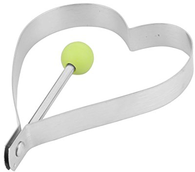 sourcing map Küche Metall Herz Form Kuchen Becherkuchen Herd Hersteller kochen Ei Modul Silber de