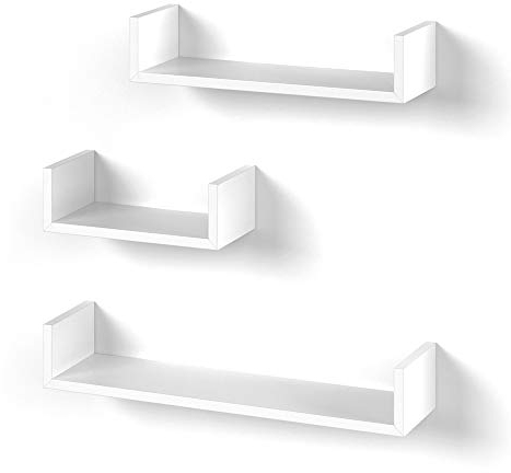 Vicco Wandregal, Weiß, 60 x 10 cm 3er Set