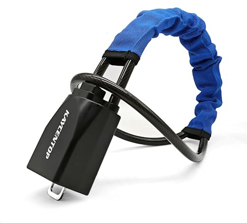 KAYCENTOP Verrou de Volant de Voiture, Verrou de Ceinture de Sécurité, Dispositif Antivol, Longueur Max 43,2 cm, Petit et Léger, Multi-Fonctionnel, Convient à la Plupart des Véhicules, SUV, Sécurité