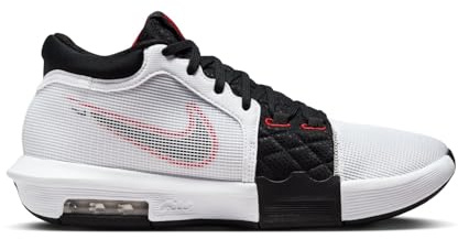 Nike LeBron Witness 8 basketskor (FB2239-103, vit/universitet röd/svart), Vit/svart-universitet röd, 42 EU
