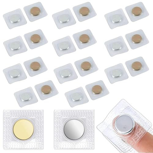 50-Teiliger Unsichtbarer Magnetknöpfe, 1.5cm Genähter Magnet, Magnetknöpfe Zum Annähen, Magnetisches Nähzubehörnähen Zubehör Und Passend Für Verschiedene Kleidung Und Verschiedene Handtaschen