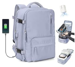 SZLX Sac à Dos Sous Vide Bagage à Main Pour Femmes, Sac à Dos Airbag Avec Système De Vide Pour Le Voyage, Ryanair Travel Ruscksack Taille Cabine Avec Pompe étanche Valise Sous Vide Pour Homme