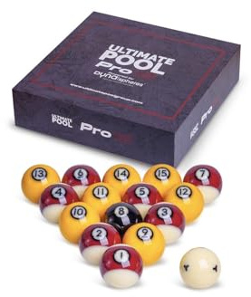 Dynaspheres Billes de Billard Anglais Ultimate 8-Pool Pro 15