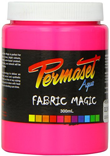 Permaset Aqua Standard 300ml Pink - Screen Printing Ink for Fabric - Ideal Screen Printing Kit for Home Office, Starter Kit, Fabric Paint, Screen Printer and other Fabric Ink