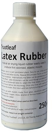 Trustleaf 250ml Liquid Latex Dipping Rubber for Mould Making/Casting/SFX... (250ml)