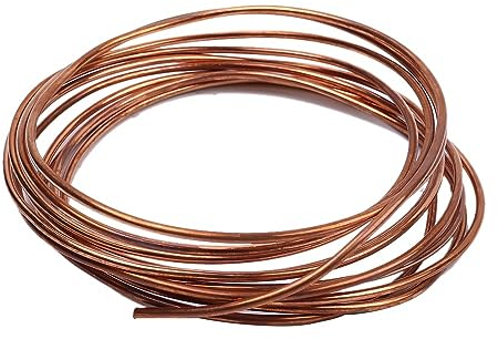 Kupferdraht, Blanker T2 Kupferdraht, ø 0,9mm-4mm, Reiner Basteldraht, Schmuckdraht, Coil Wickeldraht mit Gute Wärmeleitfähigkeit und Korrosionsbeständigkeit