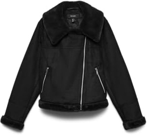 VERO MODA Vmpeggy - Chaqueta de Piel Sintética Chaqueta Mujer