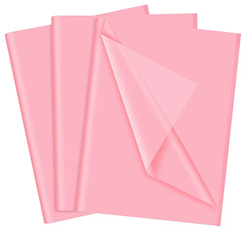 NEBURORA Pink Tissue Paper Gift Bags 60 Sheets 14 X 20 Inch Hot Pink Packaging Paper for Gift Wrap Filler Art Crafts DIY Birthday Wedding Baby Shower Valentines