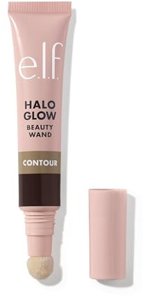 e.l.f. Halo Glow Contour Beauty Wand, flüssiger Konturenstab für einen natürlich geformten Look, aufbaubare Formel, Vegan & Tierversuchsfrei, Deep/rich