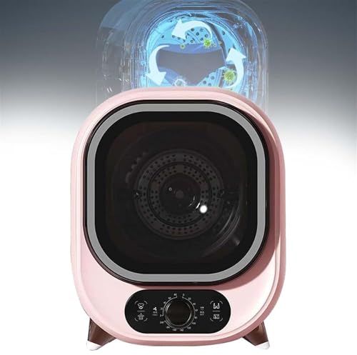 Secadora portátil rosa – Combo compacto de mini giro y condensador – ideal para encimera o montaje en pared – 5 kg de capacidad ventilada