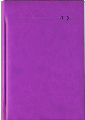 Buchkalender Tucson rosa 2025 - Büro-Kalender A5 - Cheftimer - 1 Tag 1 Seite - 352 Seiten - Tucson-Einband - Zettler