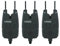 Hirisi Tackle Bissanzeiger zum Karpfenangeln, 6 LED-Farben, einstellbarer Lautstärketon, abnehmbare Ohrstange, Angelzubehör (schwarz, 3)