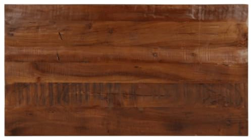 vidaXL Tischplatte, Holzplatte Rechteckig, Massivholzplatte für Tisch Esstisch Couchtisch, Ersatztischplatte, 120x50x2,5cm Altholz Massiv