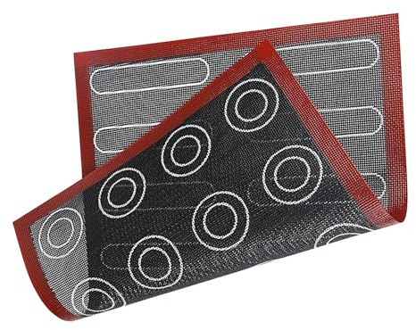 Cream Puff Baking Mat | Baking Sheet | Reusable Double-Sided Silicone Nonstick Baking Mat for Macarons, Cookies, Cream, Pastries, Food Grade Mat for Oven Use