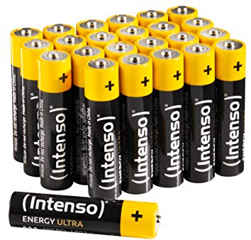 Intenso Energy Ultra AAA Micro LR03 Alkaline Batterien 24er Box, Gelb-Schwarz