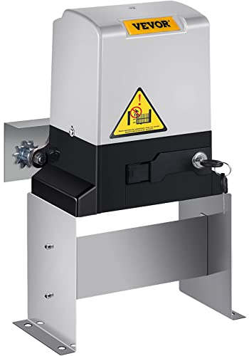 VEVOR Schiebetor Toröffner 220 V AC 60 Hz Torantrieb 600 Kg Mit 2 Fernbedienungen - Schiebetorantrieb 200W Ausgangsleistung - Flügeltor 13 Meter Pro Minute Torbewegungsgeschwindigkeit