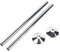 2 X 15mm X 350mm Chrome RADSNAPS Pipe Covers + Collars Bathroom RADIATORS Pipes