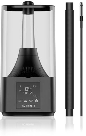 AC Infinity CLOUDFORGE T3, Plant Humidifier 4.5L with Onboard Smart Controller, Humidity Balance Programming, Commercial Grade Indoor RoomHumidifier for Plants in Grow Tents, Grow Rooms, Greenhouses