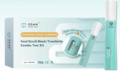 Accufast Bowel Cancer Home Test Kit | 2-in-1 FOB/TRF Colon Faecal Screening Test Kit | Hemoglobin & Transferrin Combo | Dual Result Test for Lower & Upper Gastrointestinal Screening