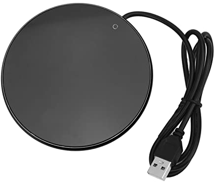 Ejoyous Scaldatazze con Connessione USB, scaldacaffè Piastra Scaldatazze Scaldatazze da caffè Temperatura Costante 55 °C per Casa, Ufficio e in Viaggio (Black)