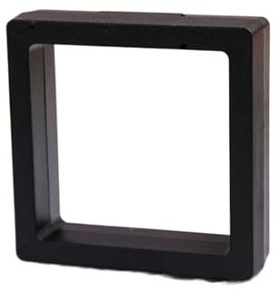 Schweberahmen 10 Stück 9 x 9 cm transparente PE-Folie for Schmuck, Geschenk, Aufbewahrungsbox for Armbänder, Halsketten, Ringe, Ohrringe, handgefertigter Schmuck, Anti-Oxidations-Organizer(Black)