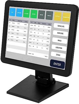 Elektronische Registrierkasse mit 15-Zoll-Touchscreen, Catering, Einzelhandel, POS-System mit einstellbarem Auf- und Abwärtswinkel für Einkaufszentren und Restaurants