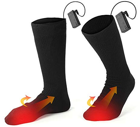 BONKZEBU Calcetines Calefactables calcetines electricos mujer Calcetines Calefactables para Hombre Mujer, Calcetines Calefactables Eléctricos Recargables de Calentadores de pies