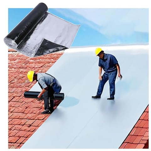 Banda Autoadhesiva Bituminosa,Rollo Adhesivo de Tela Asfáltica,Cinta de Asfalto for Reparar Grietas, Aislamiento Térmico,Impermeable,Fácil de instalar(THK2mm/W1*L4m)