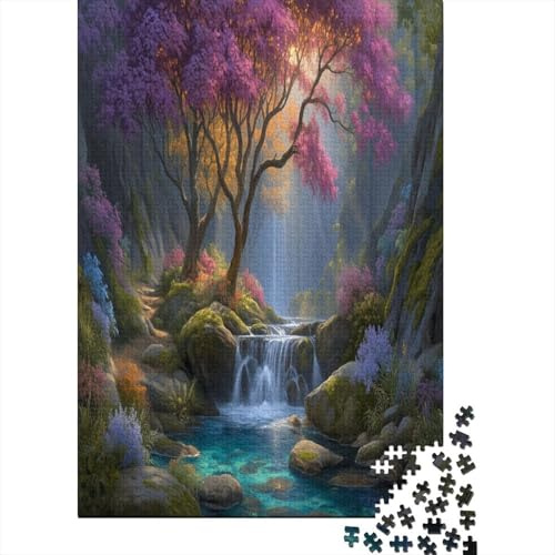 Splendida cascata nello stile di Escher|| Puzzle Divertenti Per Tutta La Famiglia 38x26cm/1000pcs Adulti