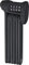 ABUS Faltschloss Bordo Combo Lite 6150/85 + Schlosstasche - Extra-leichtes Zahlenschloss aus Spezialstahl - ABUS-Sicherheitslevel 6 - 85 cm - Schwarz