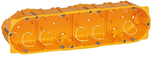 Legrand 080054 vierfach Unterputzdose / BATIBOX Hohlwanddose, 4-F T=50MM