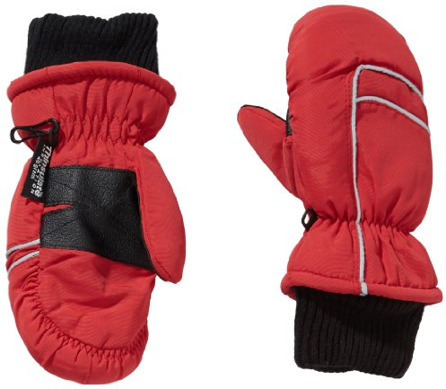 fraenklis Kinder Skifäustlinge Skihandschuhe Thinsulate, Rot, 4