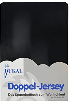 Dukal | Spannbettlaken oval für Kinderwagen Stubenwagen Wiegen Beistellbett | 37x70 – 41x70 cm | aus hochwertigem DOPPEL-Jersey | 100% Baumwolle | Farbe: schwarz