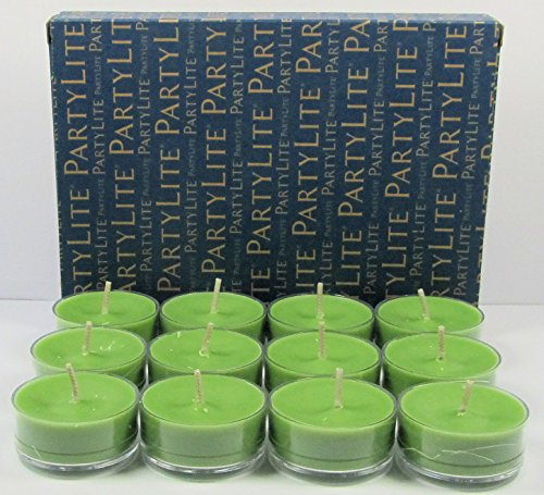 PartyLite 12 Duftteelichter Gartenminze aus der Reihe Frisch; Signaturduft