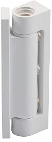 Gedotec Paumelles Fenetre - RAL 9016 - Gonds de Rénovation 20 x 75mm en Fibre de Verre, Zinc Moulé sous Pression - Espace Trous 64 mm - Ruban Insectes Blanc Porte et Fenêtre Bois ou PVC - 1 Pièce