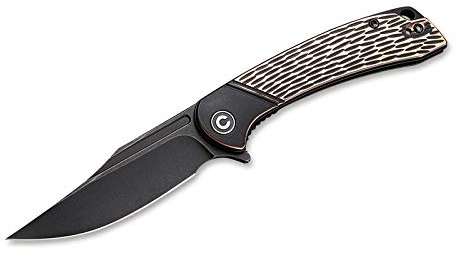 WE Knife Unisex – Erwachsene Dogma Black Copper Nailnick Taschenmesser, Bronze, 19,6 cm